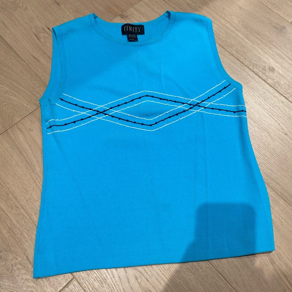 Vintage Beaded Knit Top